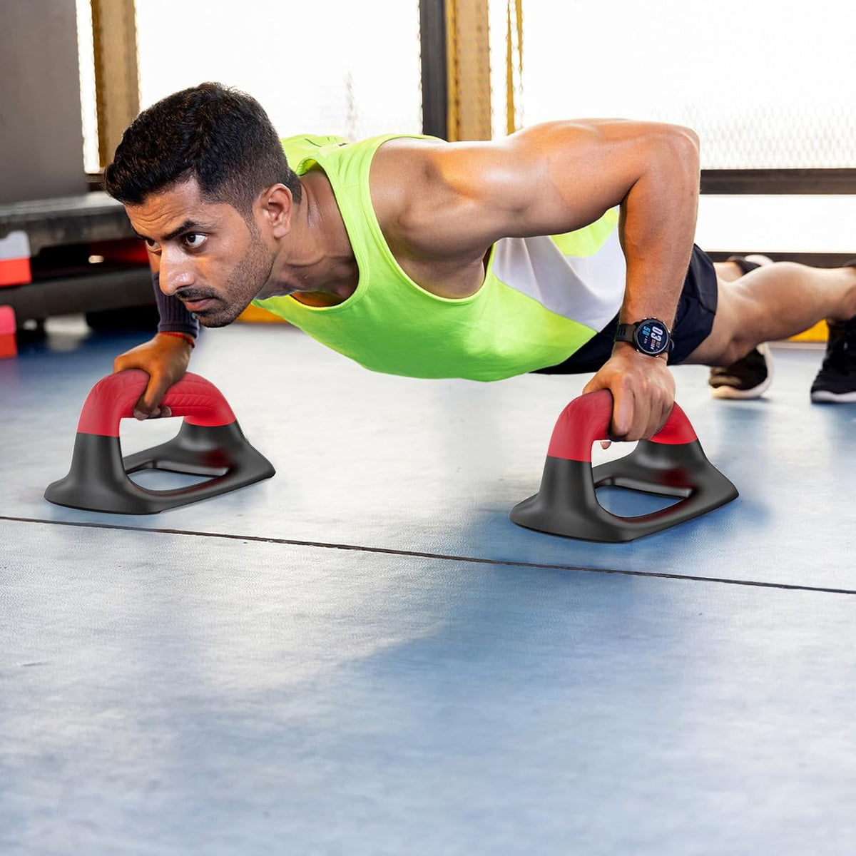 Push-Up Bars with Cushioned Grips, Non-Slip Stands for Floor Training - Image 3