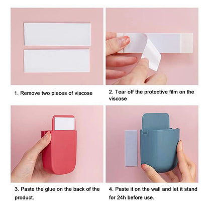 Adhesive Remote Control Holders, 2-Pack Wall Caddies for Bedside or Desk - Image 5