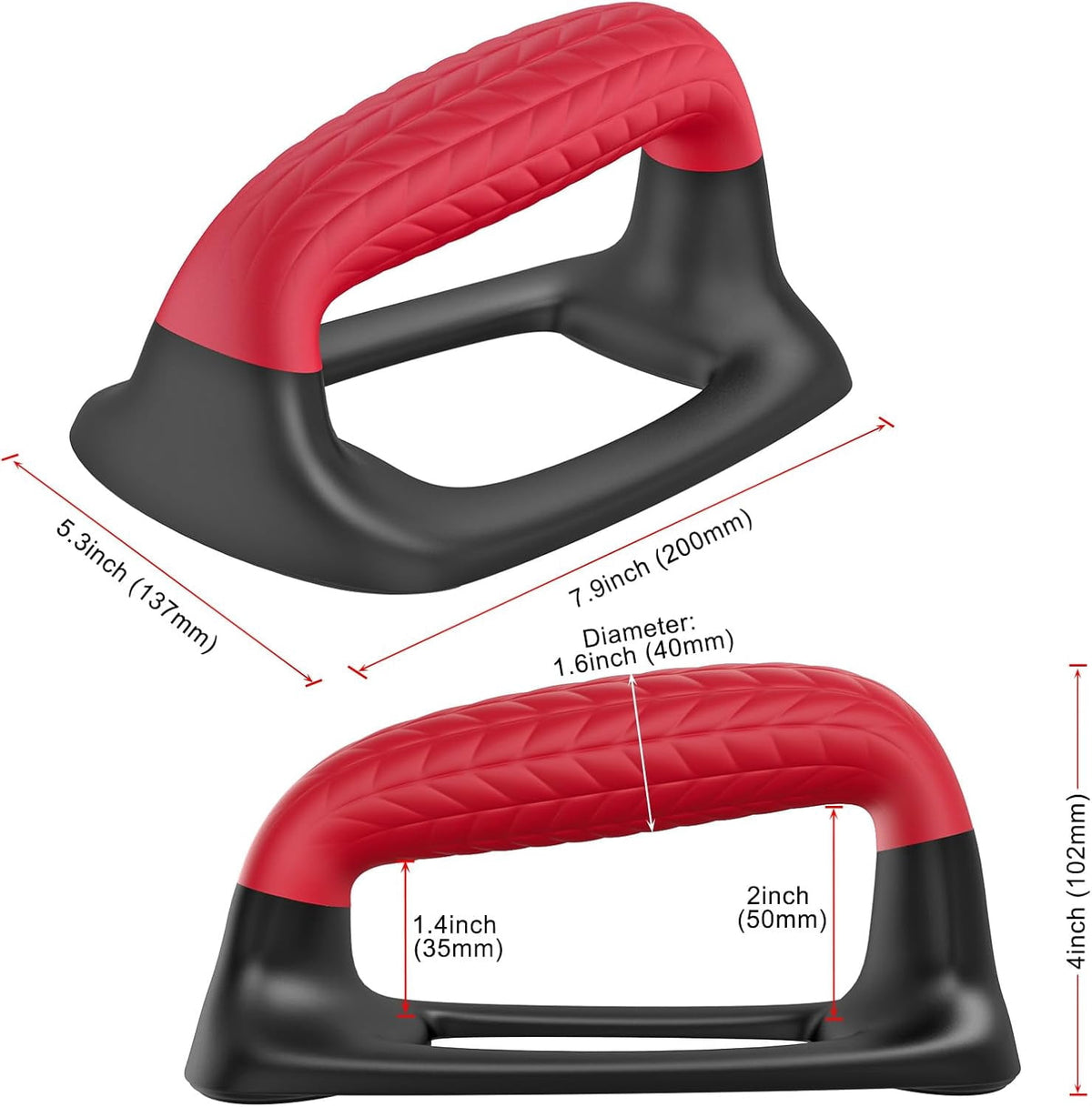 Push-Up Bars with Cushioned Grips, Non-Slip Stands for Floor Training - Image 4