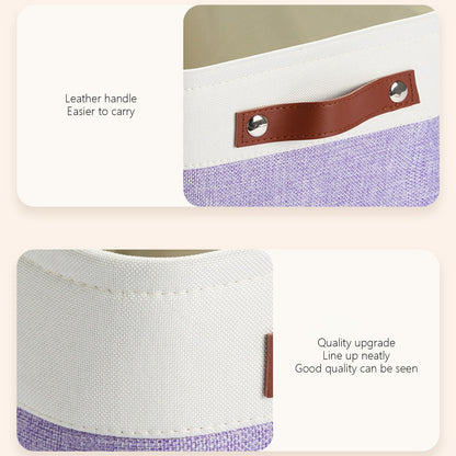 Foldable Cloth Storage Bin, 14 by 10 Inch Fabric Box for Wardrobe and Toys - Image 4