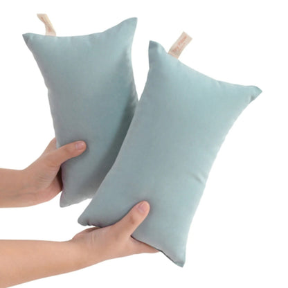 Mini Travel Pillows, Set of 2 Microfiber Cushions, 11 by 7 Inches - Image 2