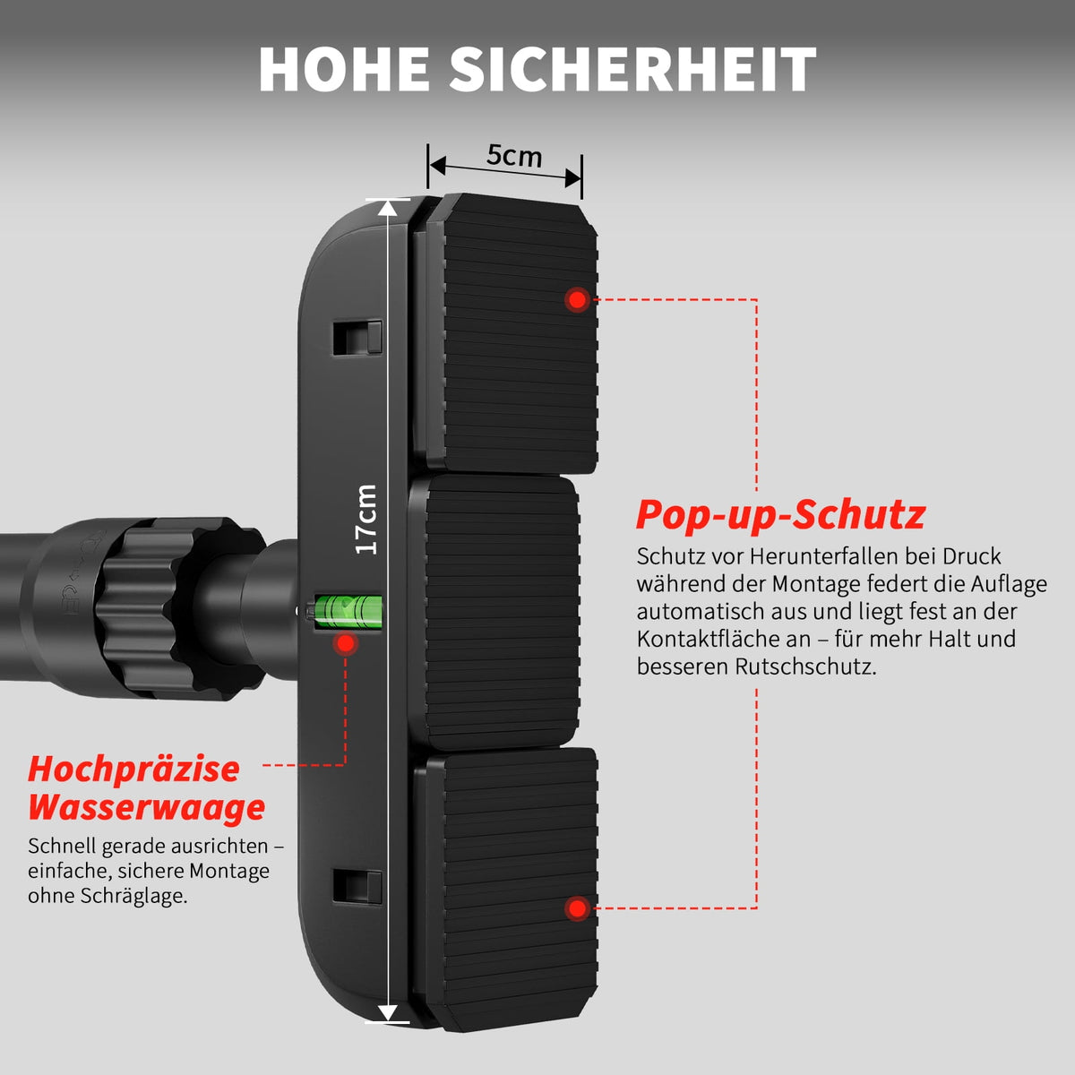 Doorway Pull-Up Bar, No-Drill Fit for 72 to 110 cm Frames, 200 kg Capacity - Image 4
