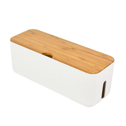 Cable Management Box with Lid, ABS, 11.6 x 4.3 x 4.4 Inches