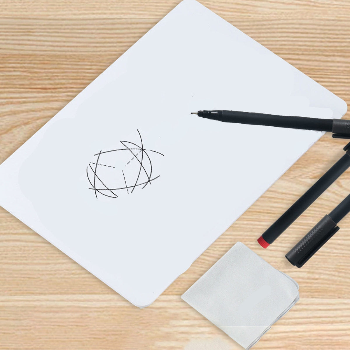 Double-Sided Dry Erase Lapboard with Pen and Eraser, 11.3 by 7.6 Inches - Image 2