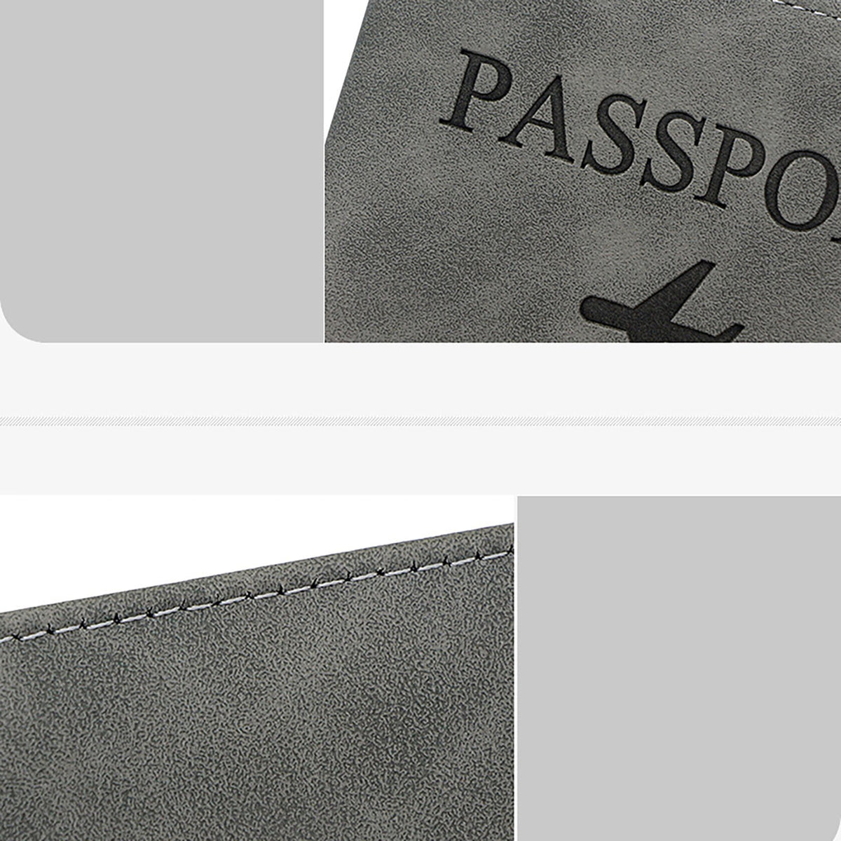 Passport Holder with Blocking Lining, Faux Leather Travel Wallet in Green - Image 4