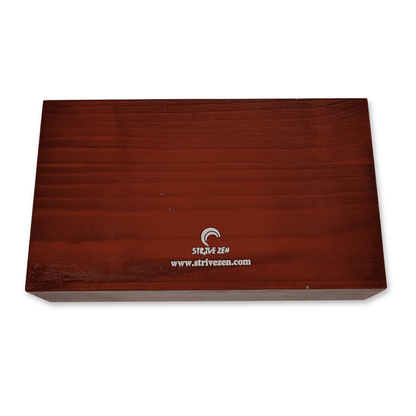 Perpetual Desk Calendar in Solid Pine, Rotating Date Blocks with Pen Slot - Image 4