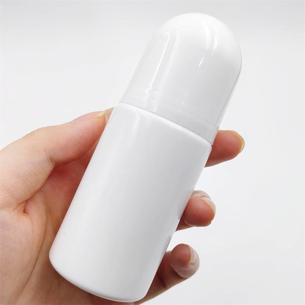 Refillable Rollerball Bottles, 4-Pack of 50 ml White Plastic Travel Containers - Image 4
