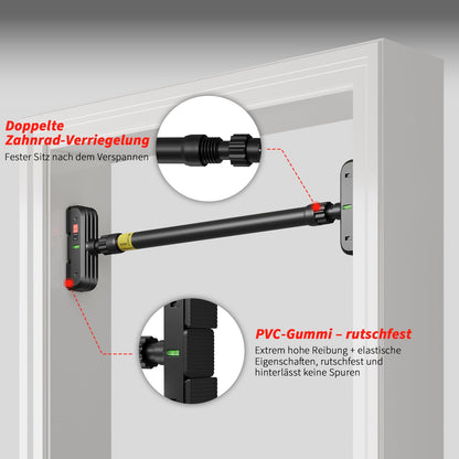 Doorway Pull-Up Bar, No-Drill Fit for 72 to 110 cm Frames, 200 kg Capacity - Image 5