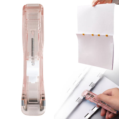 Handheld Paper Clip Dispenser, Push-Action Clamp Tool for Filing and Sorting - Image 3