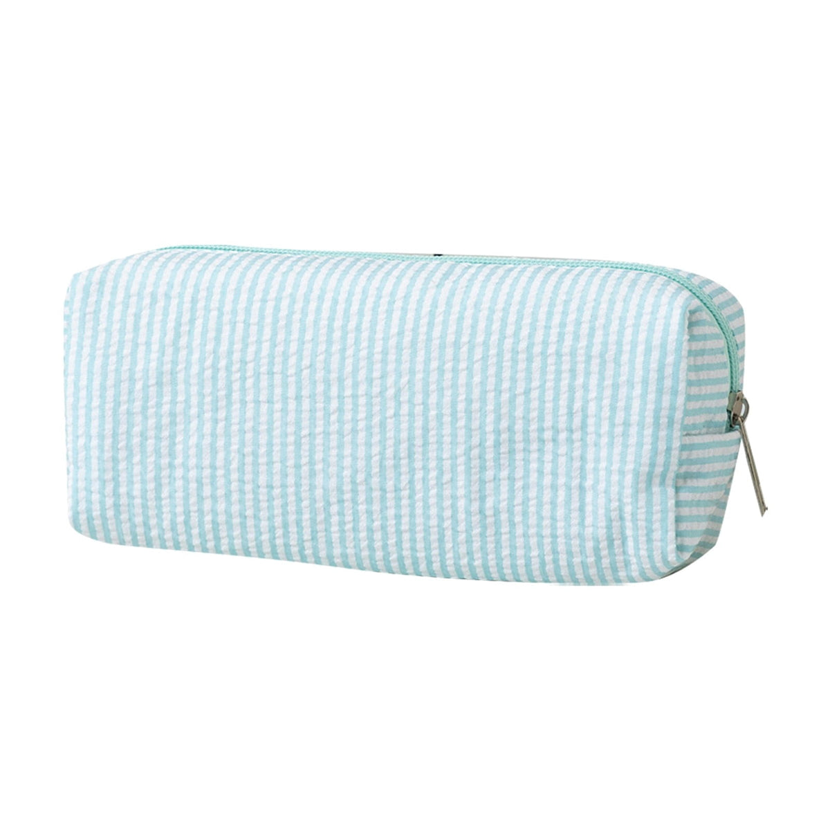 Striped Fabric Pouch with Large Capacity, Pencil Case and Makeup Bag
