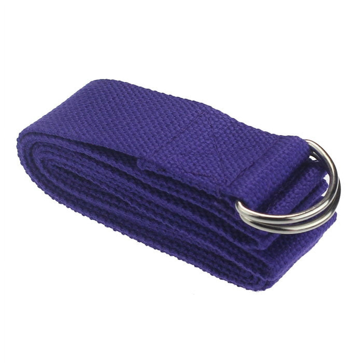 Yoga Stretch Strap with D-Ring Buckle, 180 cm Cotton Band for Flexibility - Image 3