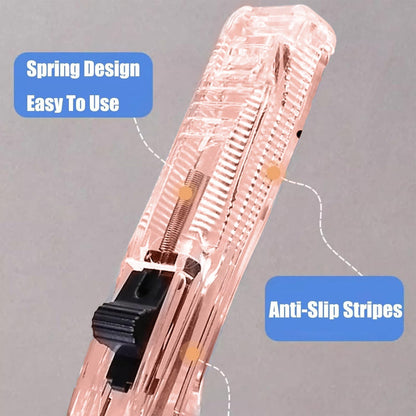 Handheld Paper Clip Dispenser, Push-Action Clamp Tool for Filing and Sorting - Image 5