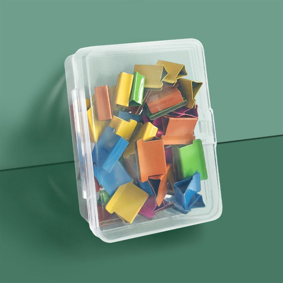 Handheld Paper Clip Dispenser, Push-Action Clamp Tool for Filing and Sorting - Image 4