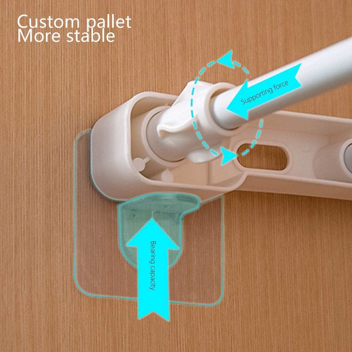 Adjustable Wardrobe Shelf Divider, Telescopic Closet Partition in White - Image 4