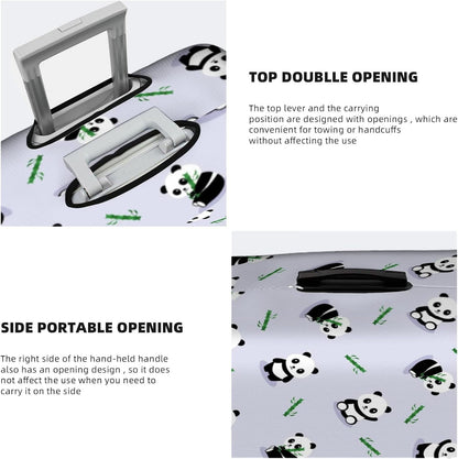 Stretch Luggage Cover with Panda Print, Washable Suitcase Protector, Size L - Image 4