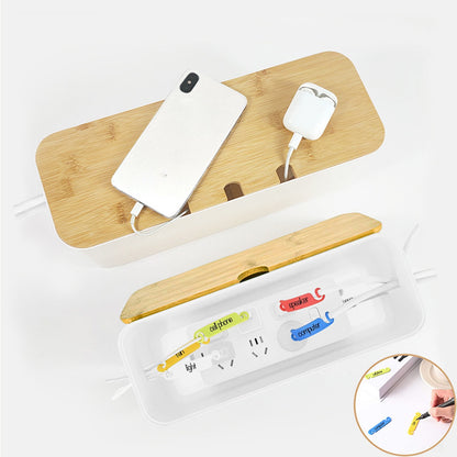Cable Management Box with Lid, ABS, 11.6 x 4.3 x 4.4 Inches - Image 4