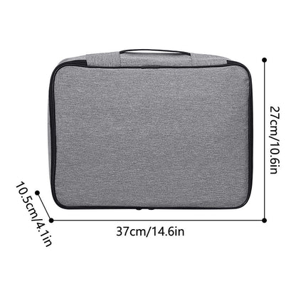 Fireproof Document Organizer Bag with Combination Lock, 37 by 27 by 10.5 cm - Image 3
