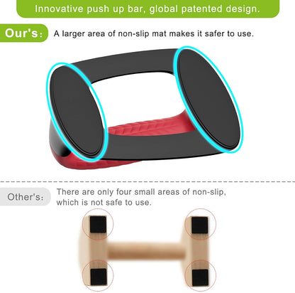 Push-Up Bars with Cushioned Grips, Non-Slip Stands for Floor Training - Image 5