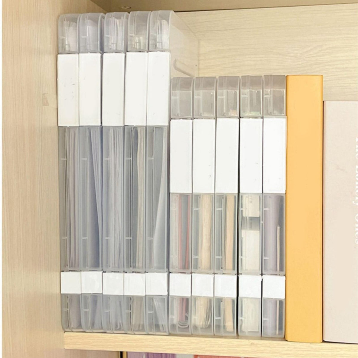 Clear File Storage Box, Portable Document Holder, 6.57 by 9.44 Inches - Image 5