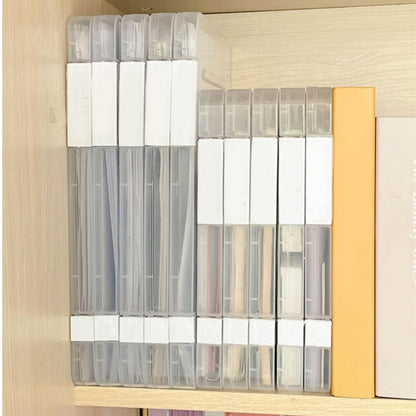 Clear File Storage Box, Portable Document Holder, 6.57 by 9.44 Inches - Image 5