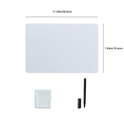 Double-Sided Dry Erase Lapboard with Pen and Eraser, 11.3 by 7.6 Inches - Image 3