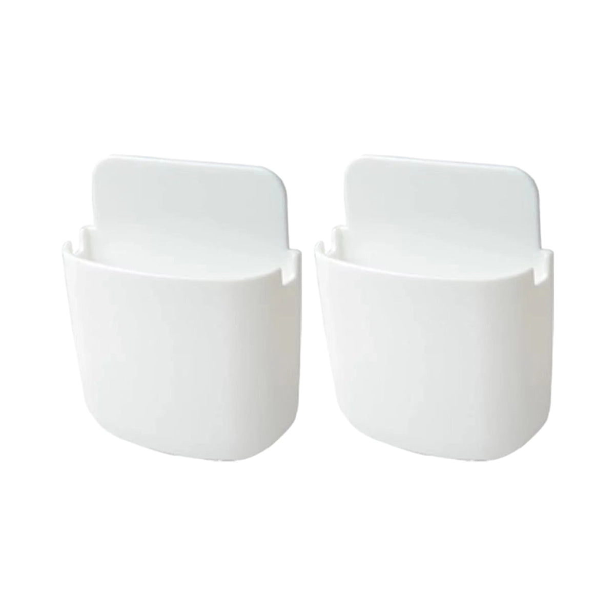 Adhesive Remote Control Holders, 2-Pack Wall Caddies for Bedside or Desk