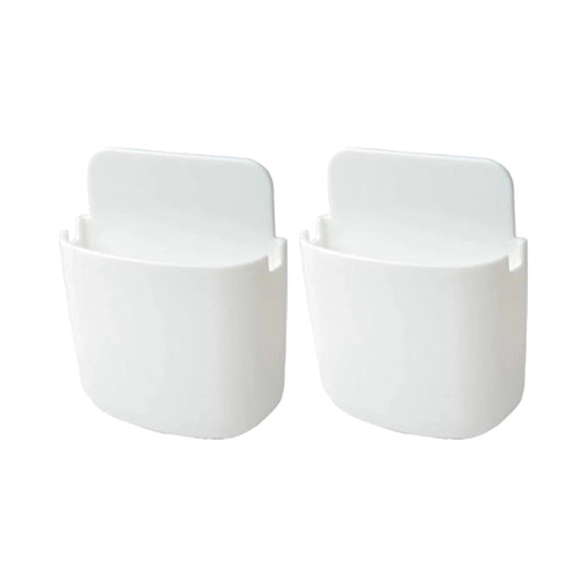 Adhesive Remote Control Holders, 2-Pack Wall Caddies for Bedside or Desk