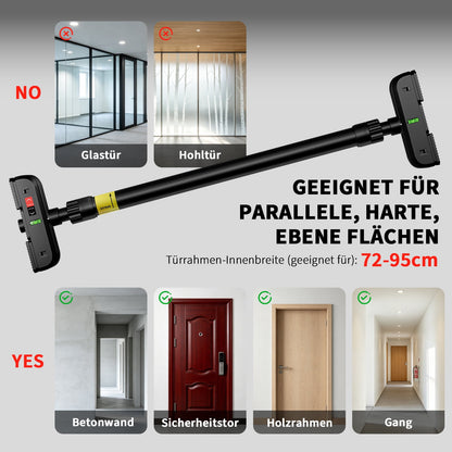 Doorway Pull-Up Bar, No-Drill Fit for 72 to 110 cm Frames, 200 kg Capacity - Image 2