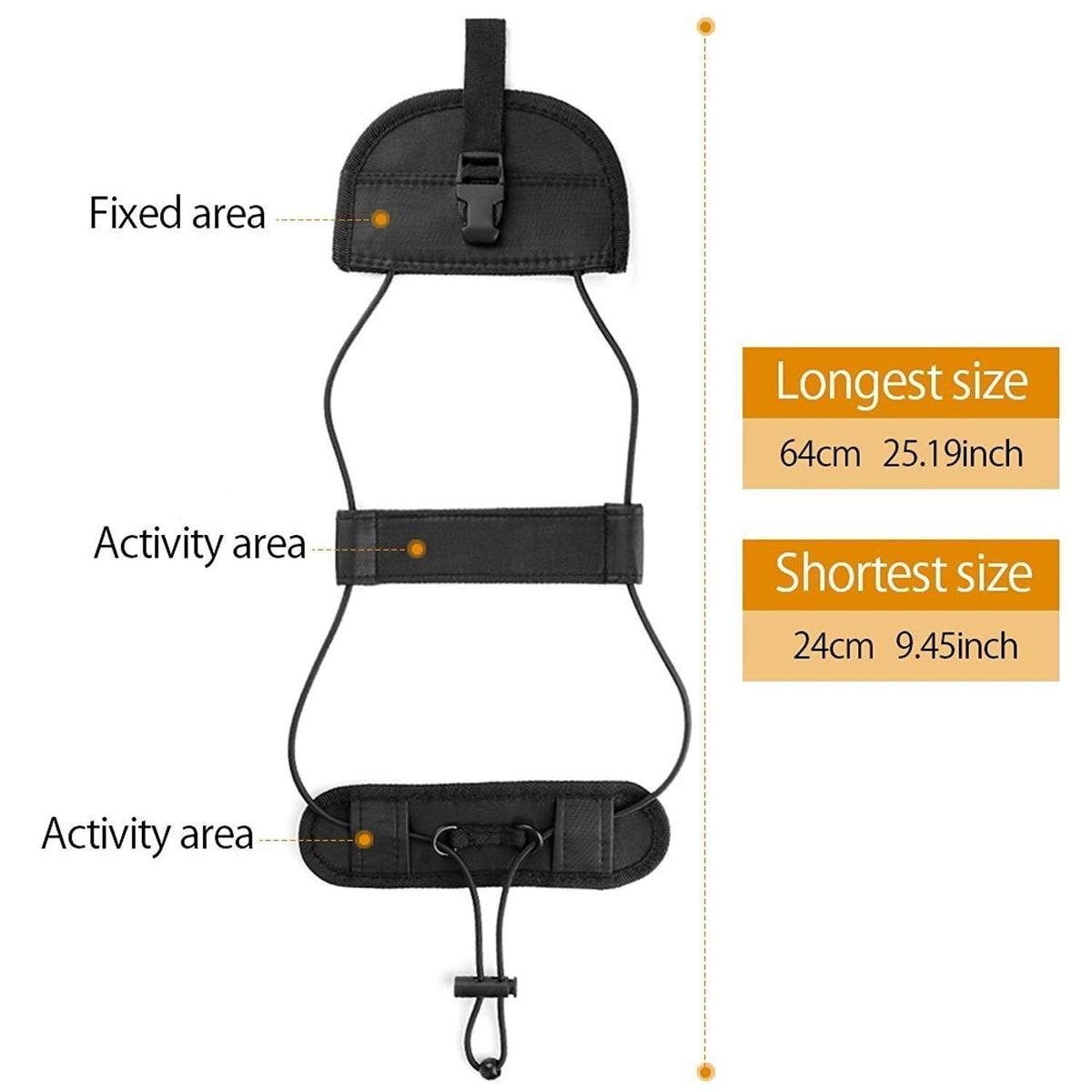 Luggage Bungee Strap, Adjustable Add-a-Bag Belt for Suitcase Handles - Image 3