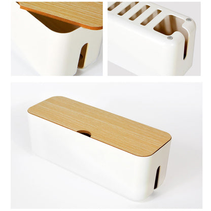 Cable Management Box with Lid, ABS, 11.6 x 4.3 x 4.4 Inches - Image 5