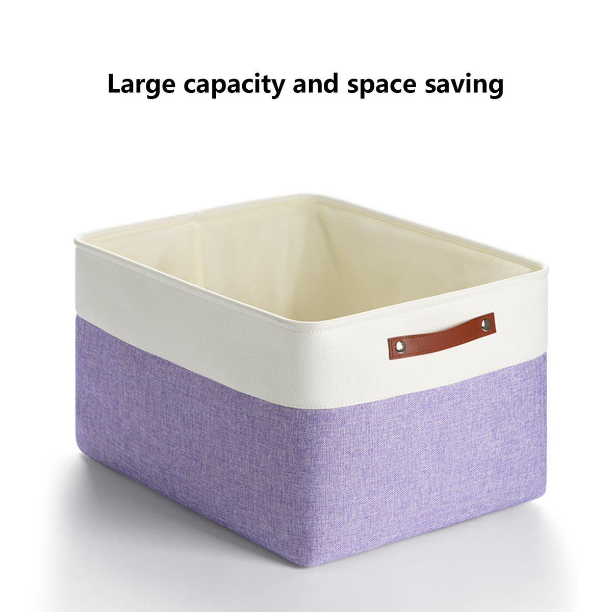 Foldable Cloth Storage Bin, 14 by 10 Inch Fabric Box for Wardrobe and Toys - Image 5