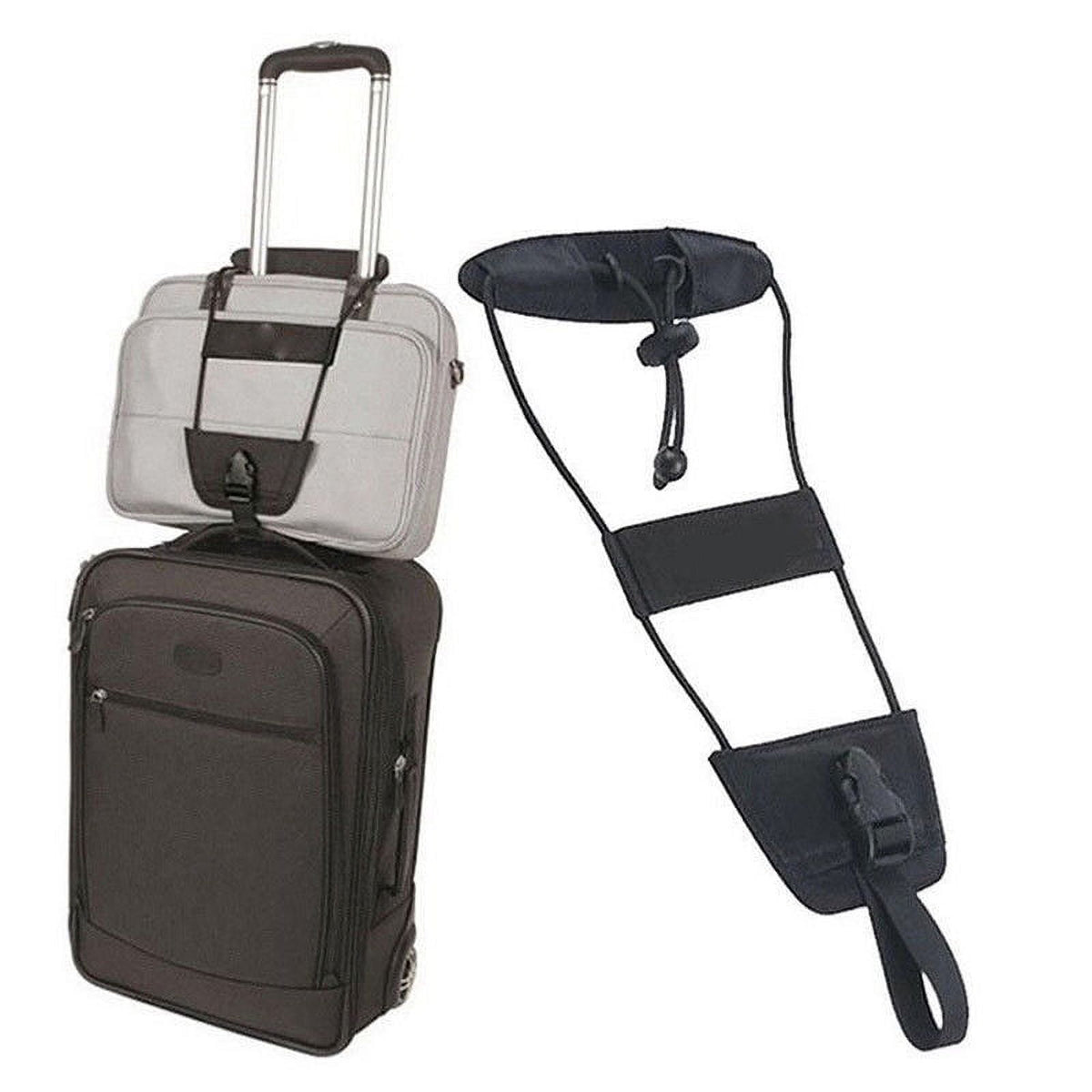 Luggage Bungee Strap, Adjustable Add-a-Bag Belt for Suitcase Handles - Image 2