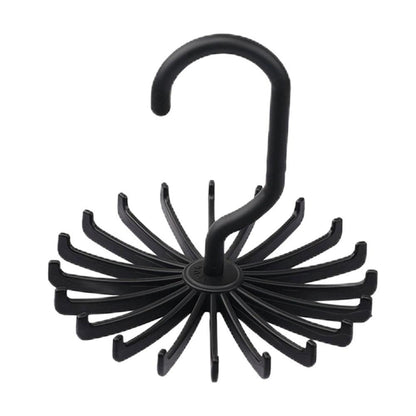 Scarf and Tie Hanger in Plastic, Compact Closet Rack 4.1 Inches Wide