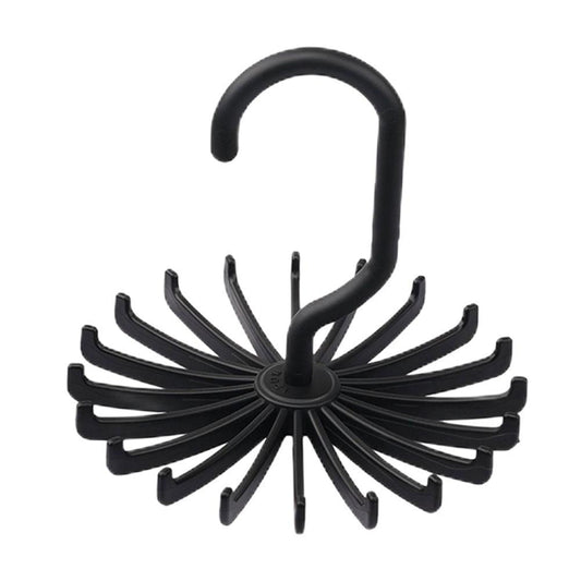 Scarf and Tie Hanger in Plastic, Compact Closet Rack 4.1 Inches Wide