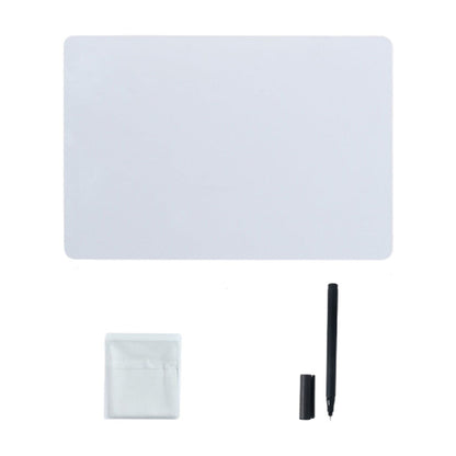 Double-Sided Dry Erase Lapboard with Pen and Eraser, 11.3 by 7.6 Inches